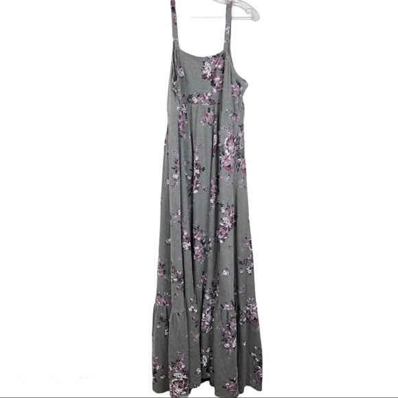 TORRID SLEEVELESS FLORAL RUFFLES MAXI DRESS - Picture 4 of 9